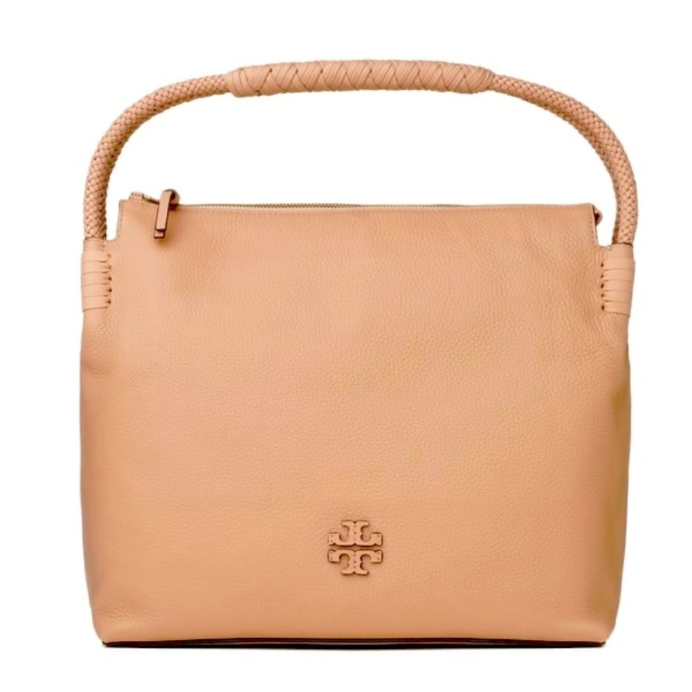 Tory Burch Devon Sand Pebbled Leather Taylor Hobo